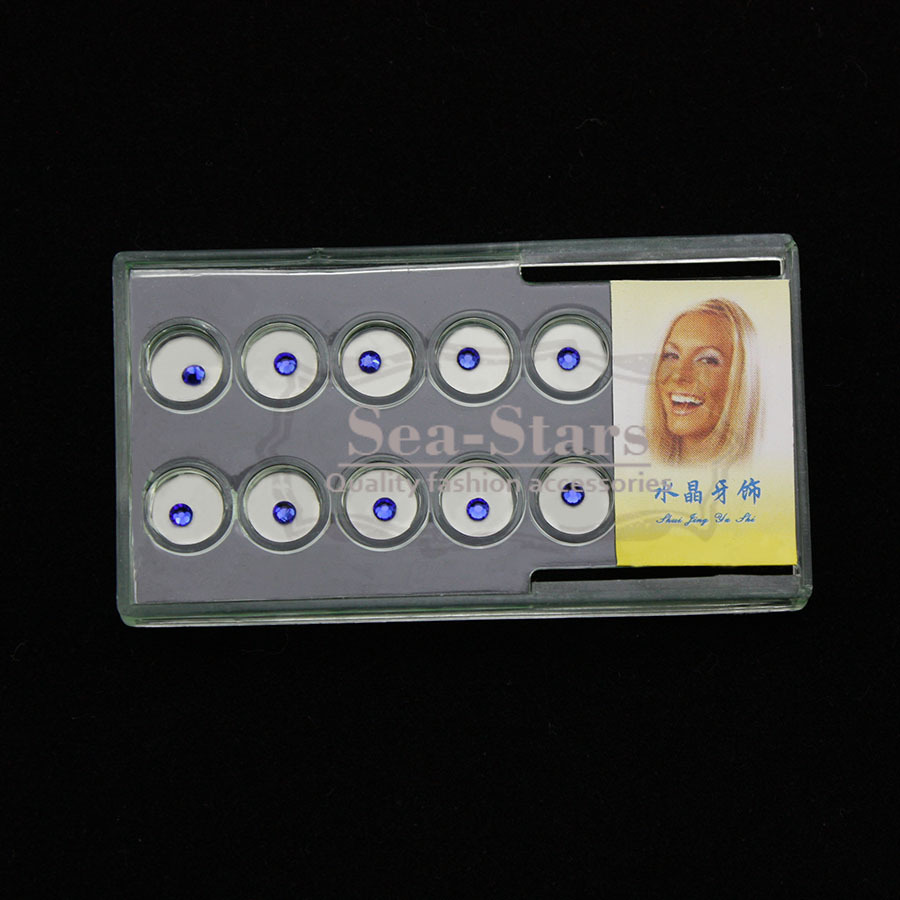 NEW 50 Pcs Mix Dental Crystals On Tooth Sticker Assorted Made Curing