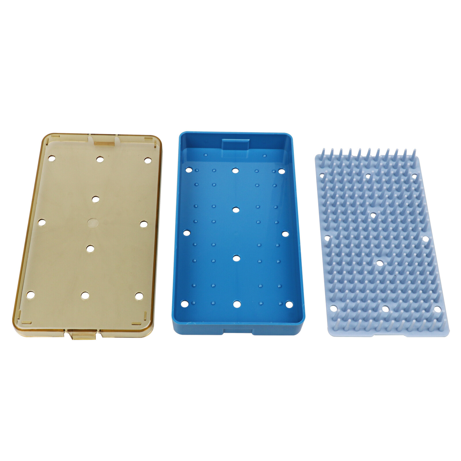 Autoclave Sterilization Tray Case Box with Silicone Pad for Surgical Instruments