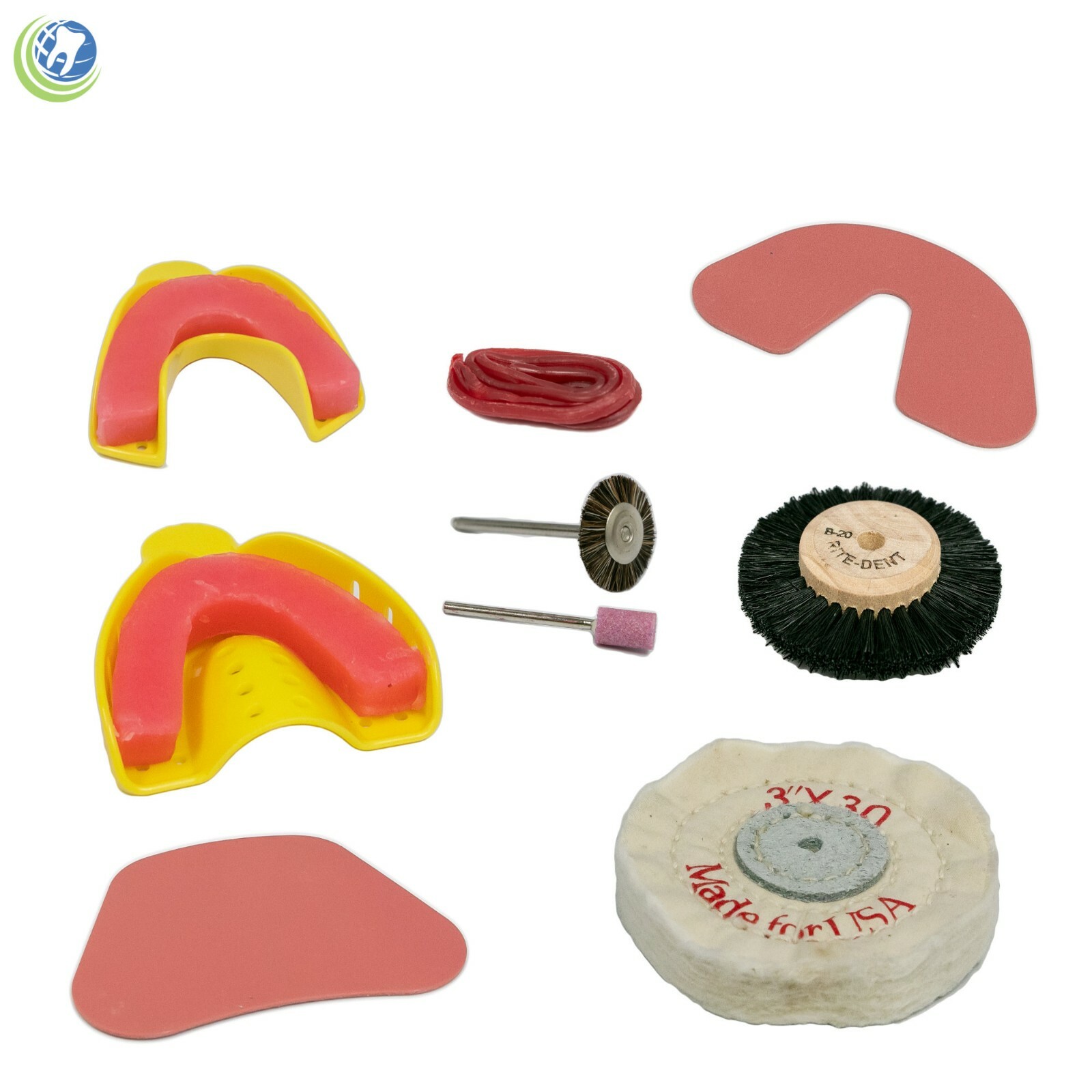 COMPLETE DENTURE UPPER & LOWER DYS REPAIR KIT W/ 28 TEETH – NO INSTRUCTIONS