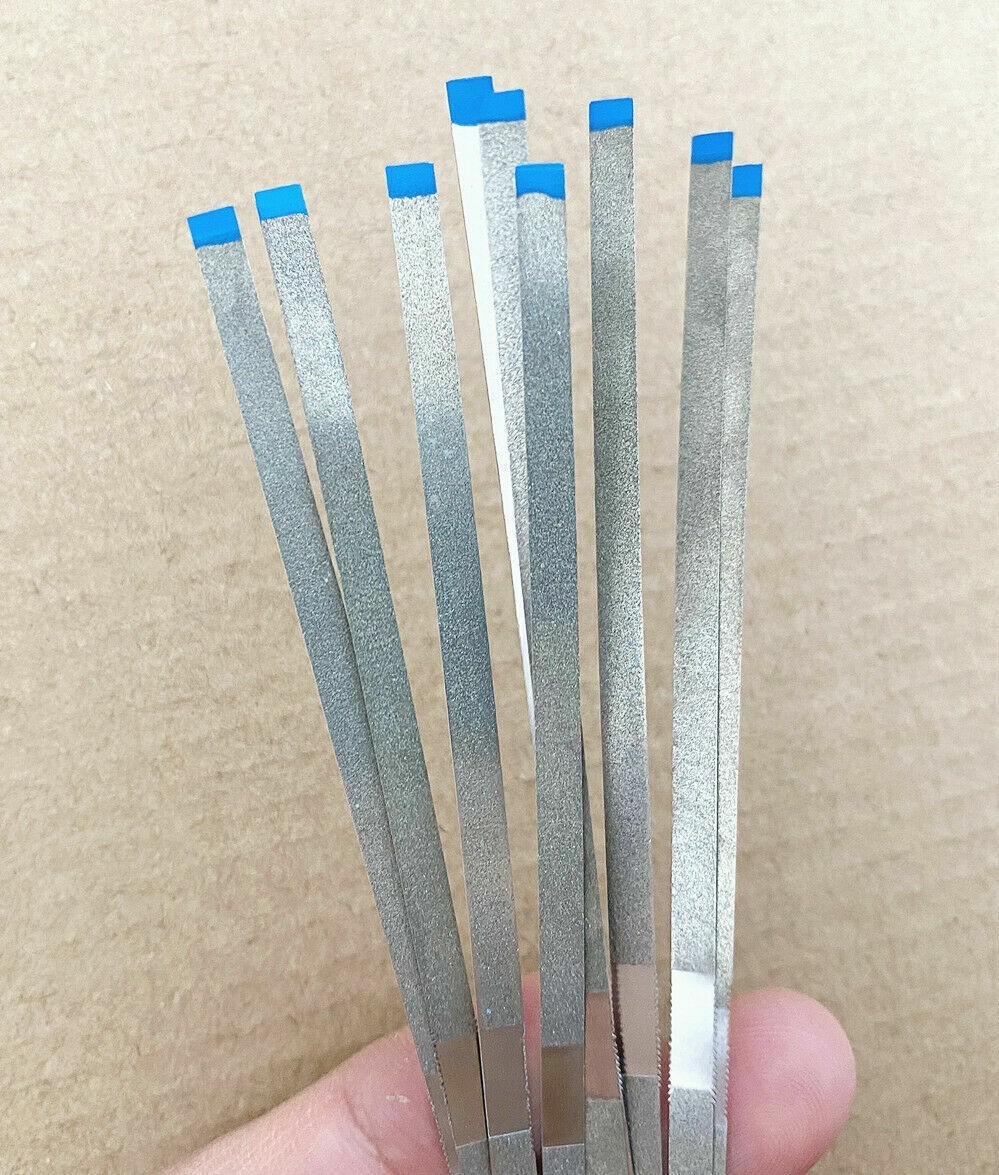 5-50x Dental Diamond Sand Polishing Strip Interproximal Enamel Blue Medium 45um