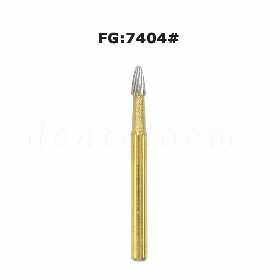 Dental Carbide Burs FG Gold Trimming & Finishing FG7404/7406/7408/7901/7902/7903