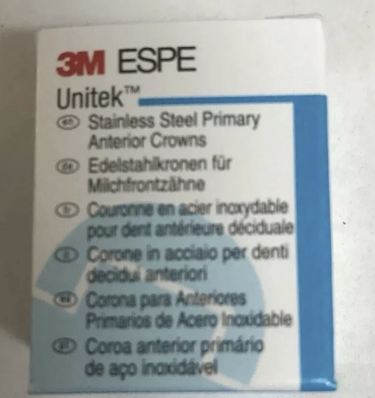 3M ESPE 907044 Unitek Stainless Steel Primary Anterior Crowns 4 Upper Cuspid 5/p