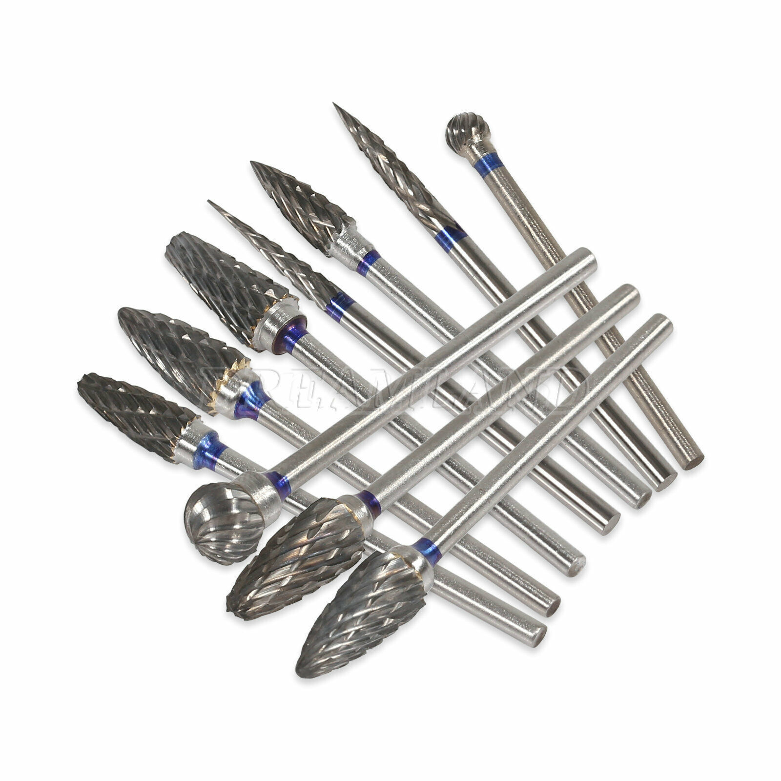 Dental Carbide Tungsten Steel Polishing Drills Acrylic Carbide Burs