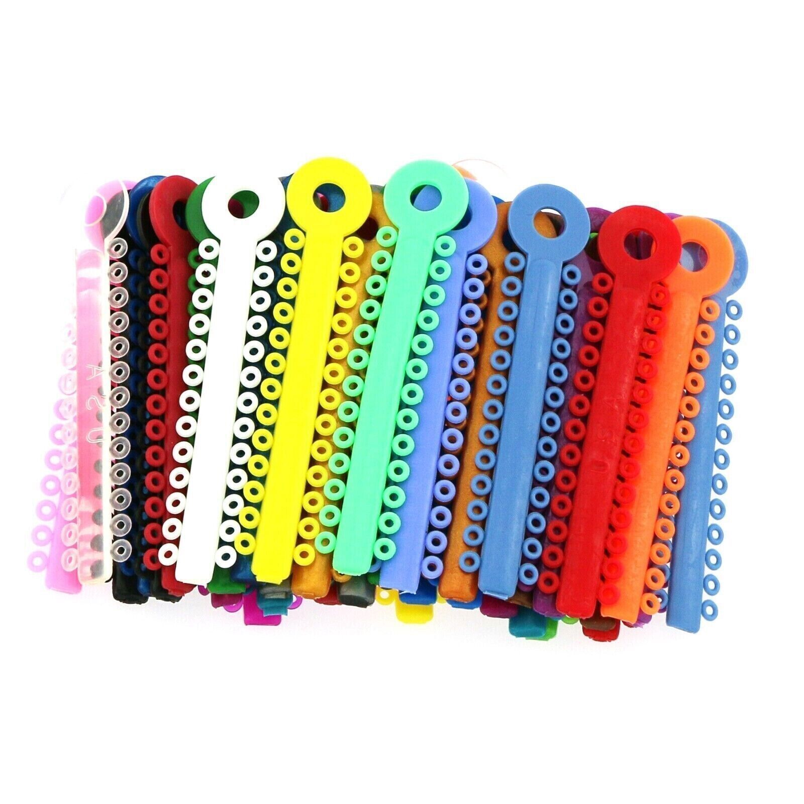 Dental Orthodontic Colored Elastic Power Chain Elastic Ligature Ties /Brackets