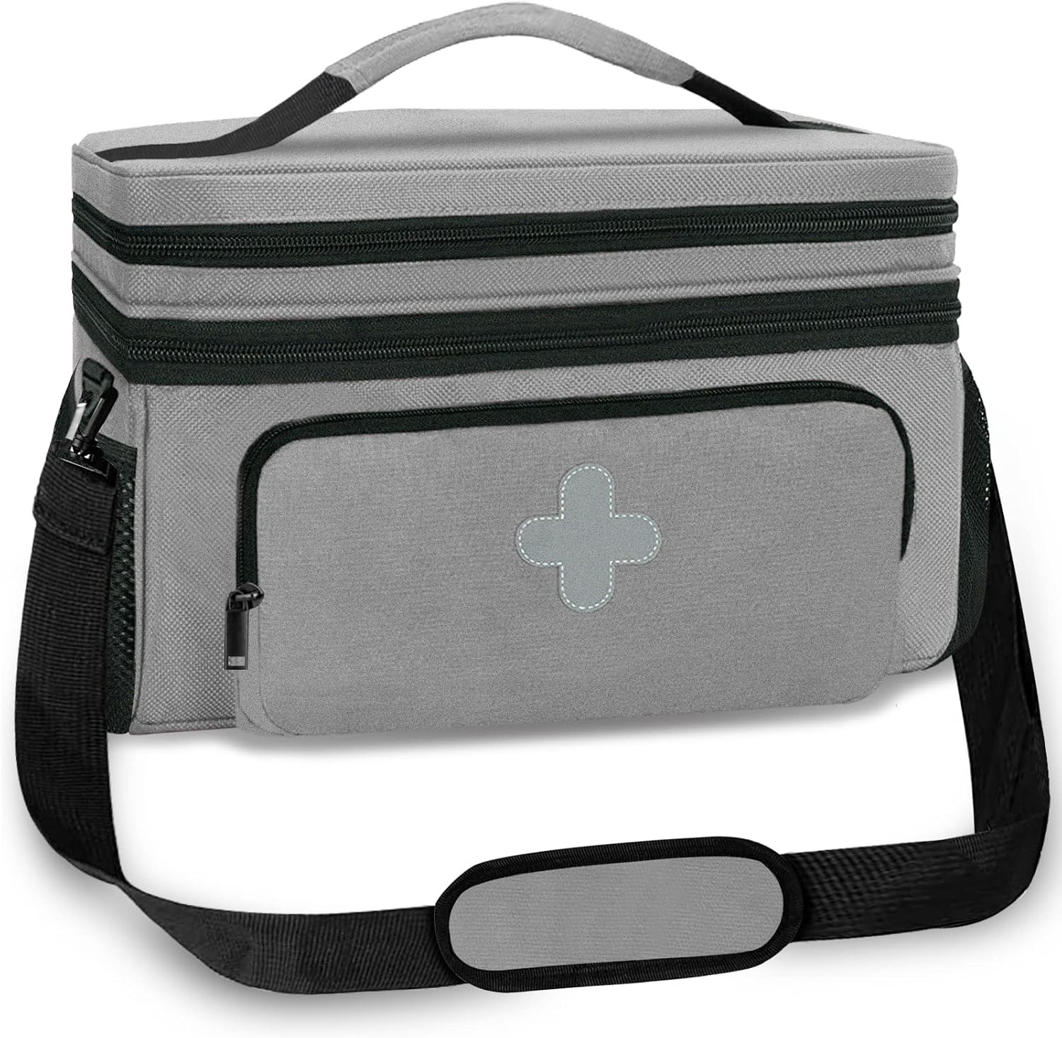 GDNasist First Aid Bag, Portable Medicine Organizer for Travel/Home