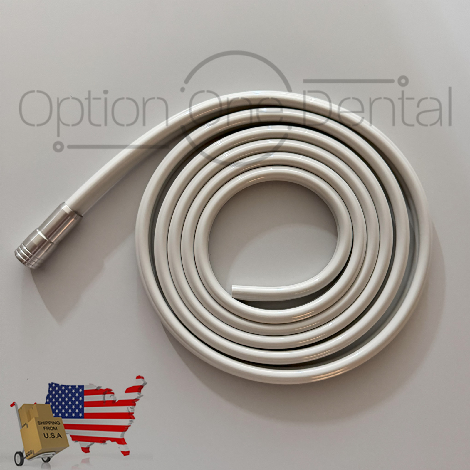 Handpiece Tubing Four Hole Asepsis Gray 7′ W/Conn Straight Sterling- DCI 436T