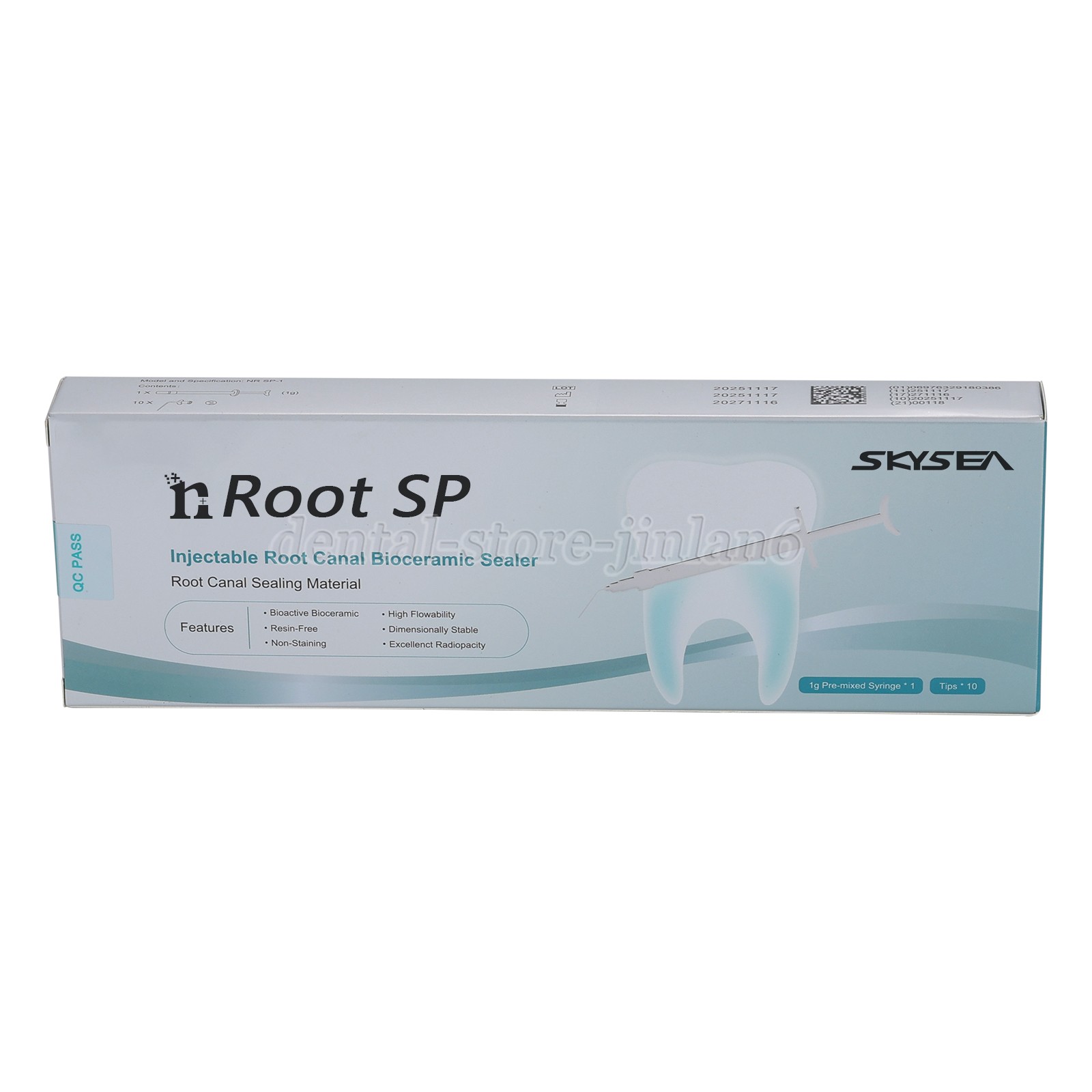 Dental Endo Materials Injectable Root Canal Bioceramic Sealer 1g Pre-mix Syringe