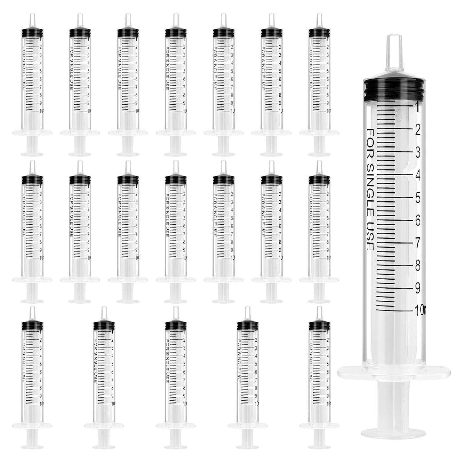 1/5/10 Ml Syringe No Needle, Plastic Liquid Dispenser for Crafts, Pet Feeding