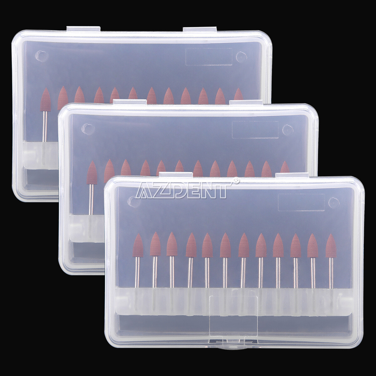 10packs Dental 0413 Brownie Polishers Bur FG 1.6MM Shank Mini Points AZDENT