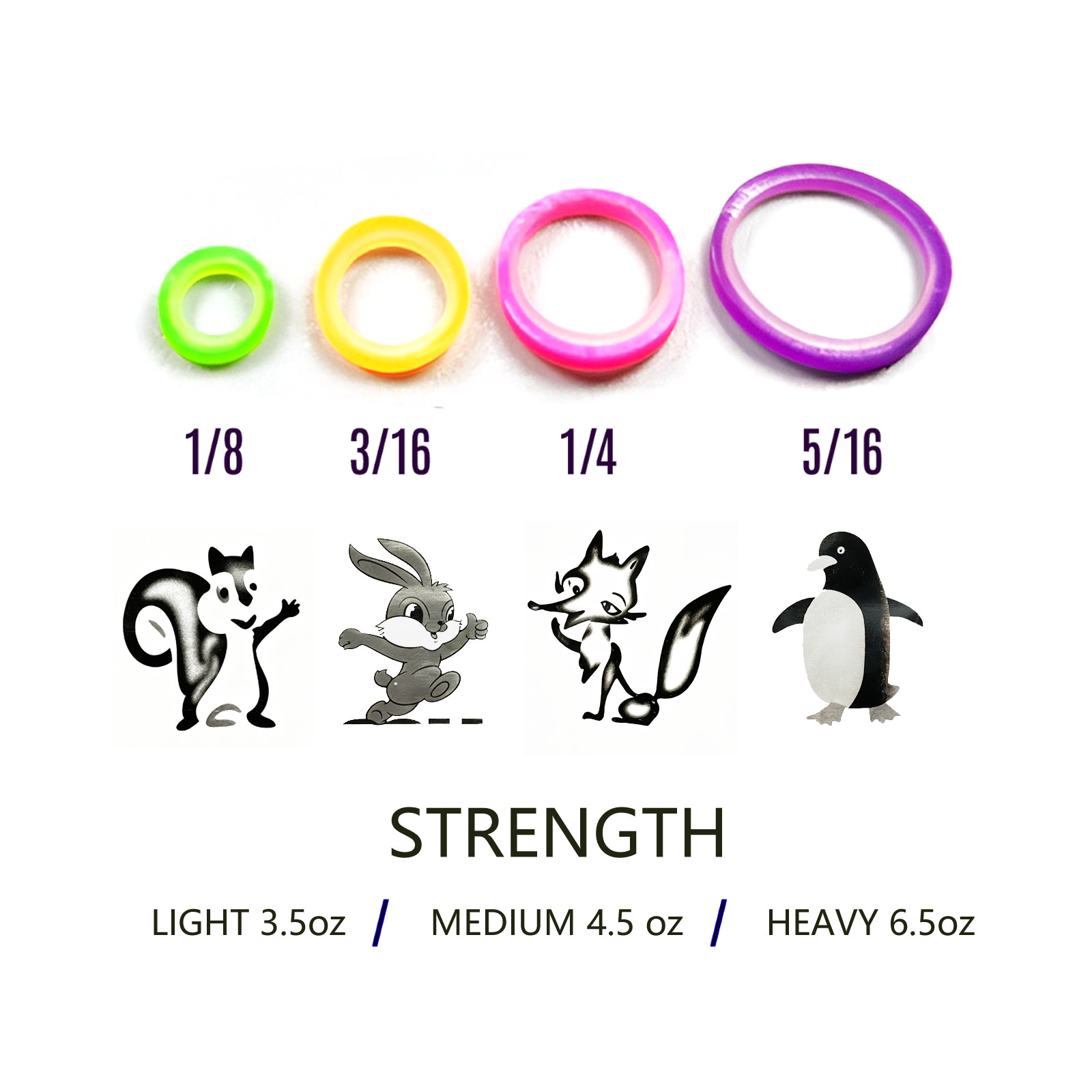 Assorted Colors Latex Elastic Rubber Bands for Orthodontic Dental Braces Teeth