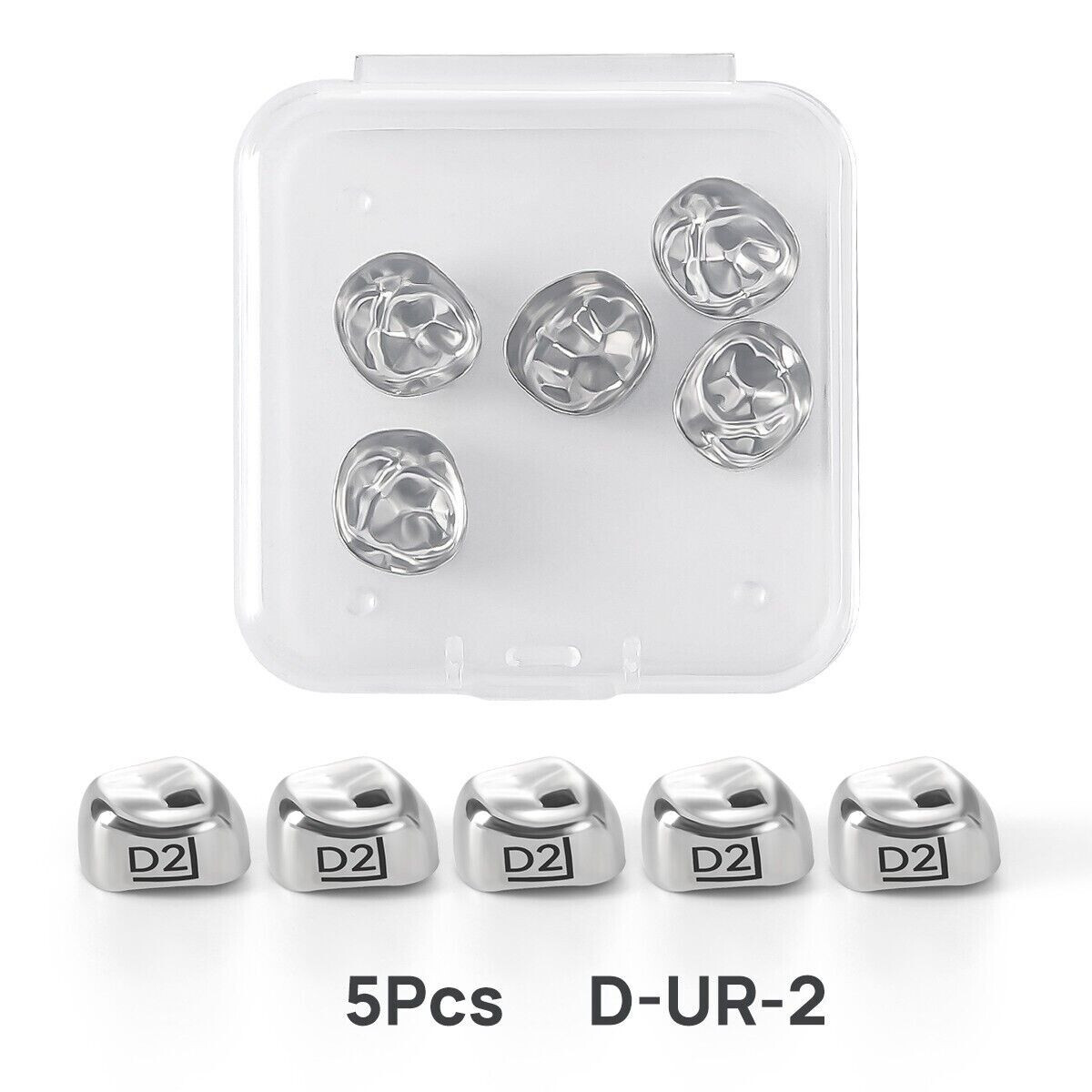 5 Pcs/Box Dental Stainless Steel Kid Primary Molar Crown Pediatric Restoration