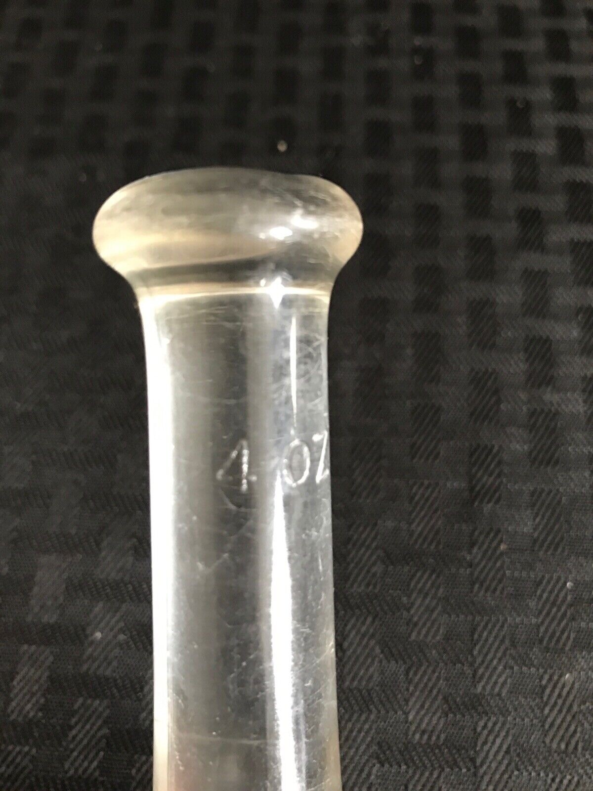Laboratory Solid Glass 4oz Pestle Only 133mm Length x 36mm Diameter B