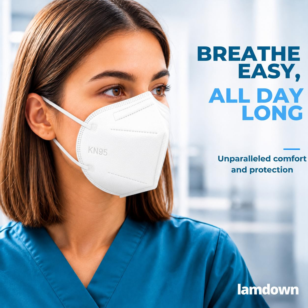 KN95 Face Masks, Individually Wrapped, Premium Disposable Dust Mask, White
