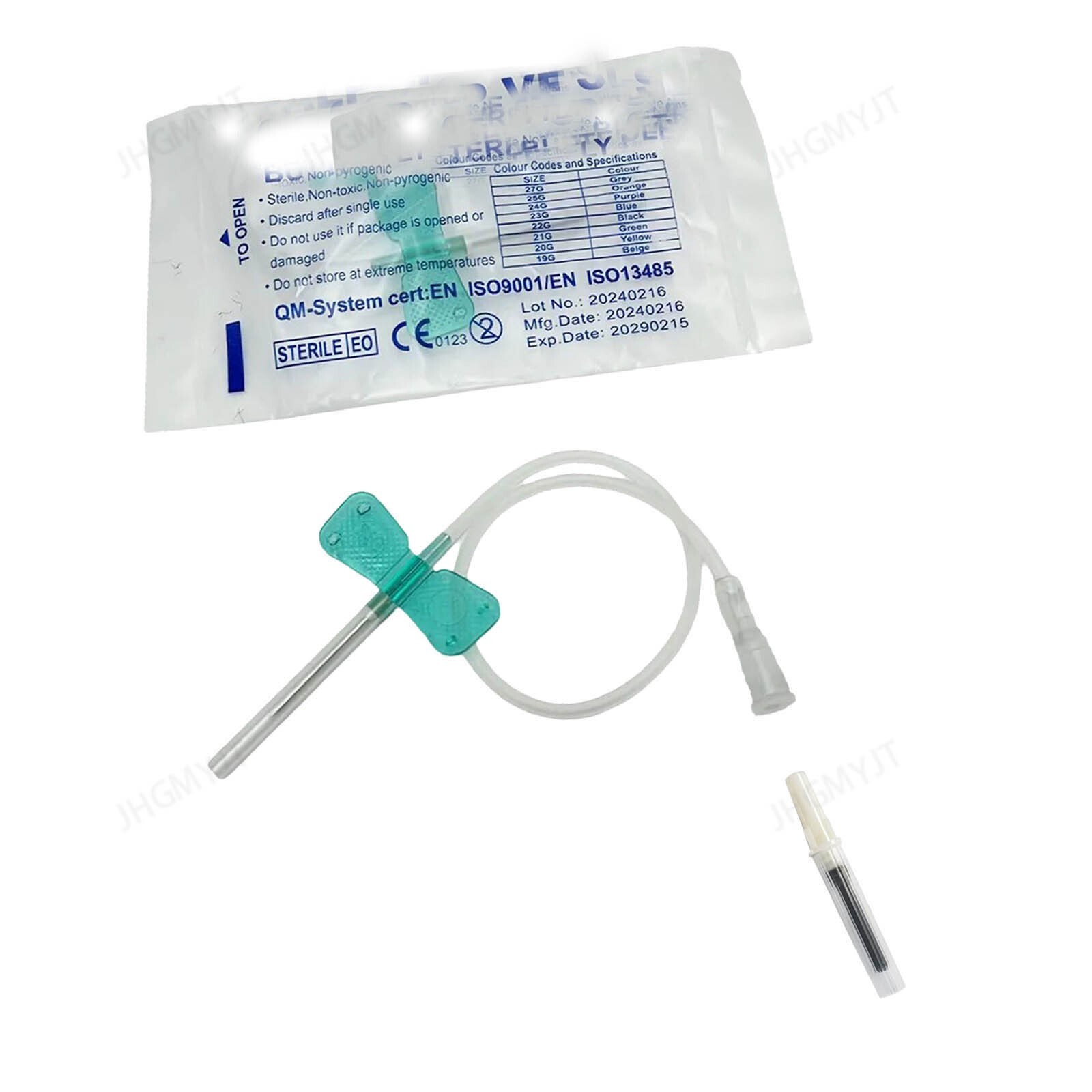 Advanced Safety Butterfly Needle with Luer Adapter Separable, 21/23/25G, 50/pack
