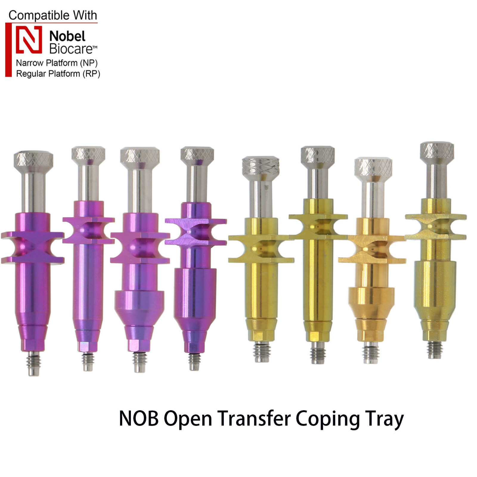 US Dental fit Nobel Active BIOCARE NP/RP Impression Transfer Coping Open Tray