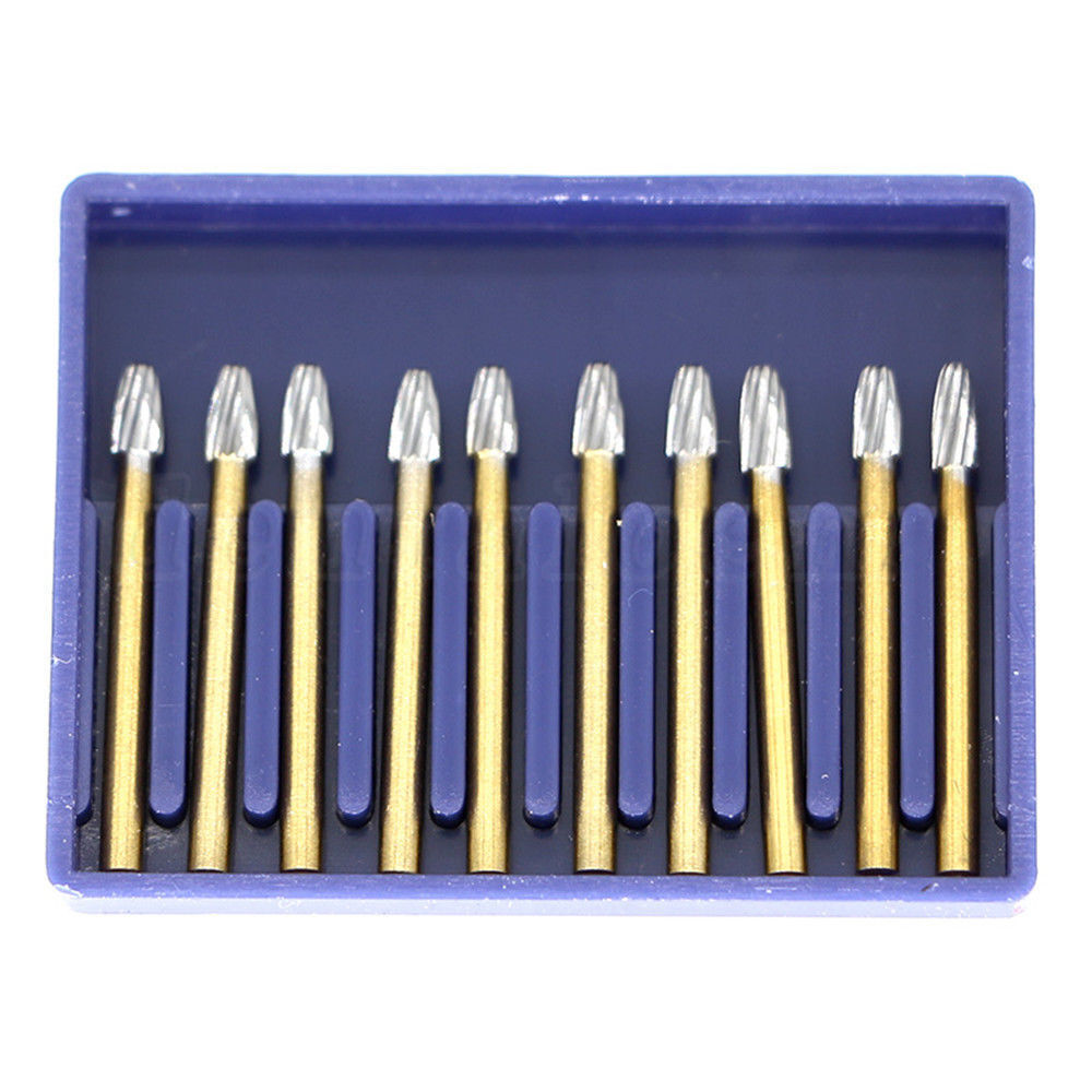 Dental Tungsten Trimming & Finishing Carbide Burs Egg/Needle/Bullet/Flame Shape