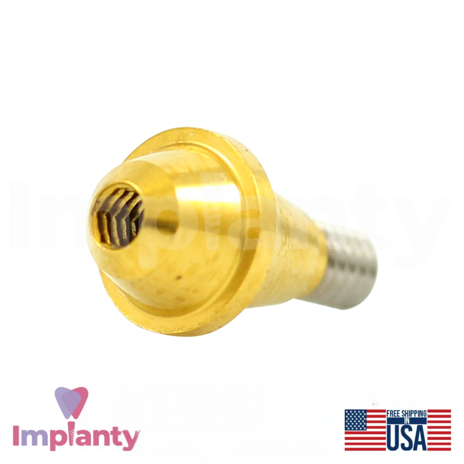 5x Dental Straight Multi Unit NP Conical Connection 2.25mm Titanium Sleeve Set