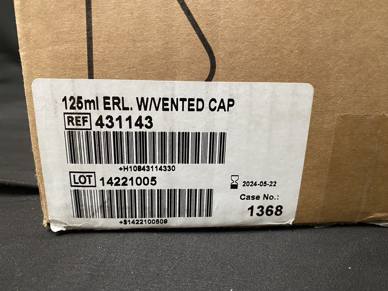 CORNING Polycarbonate 125mL Erlenmeyer Flask With Vent Cap 431143 (50/cs)