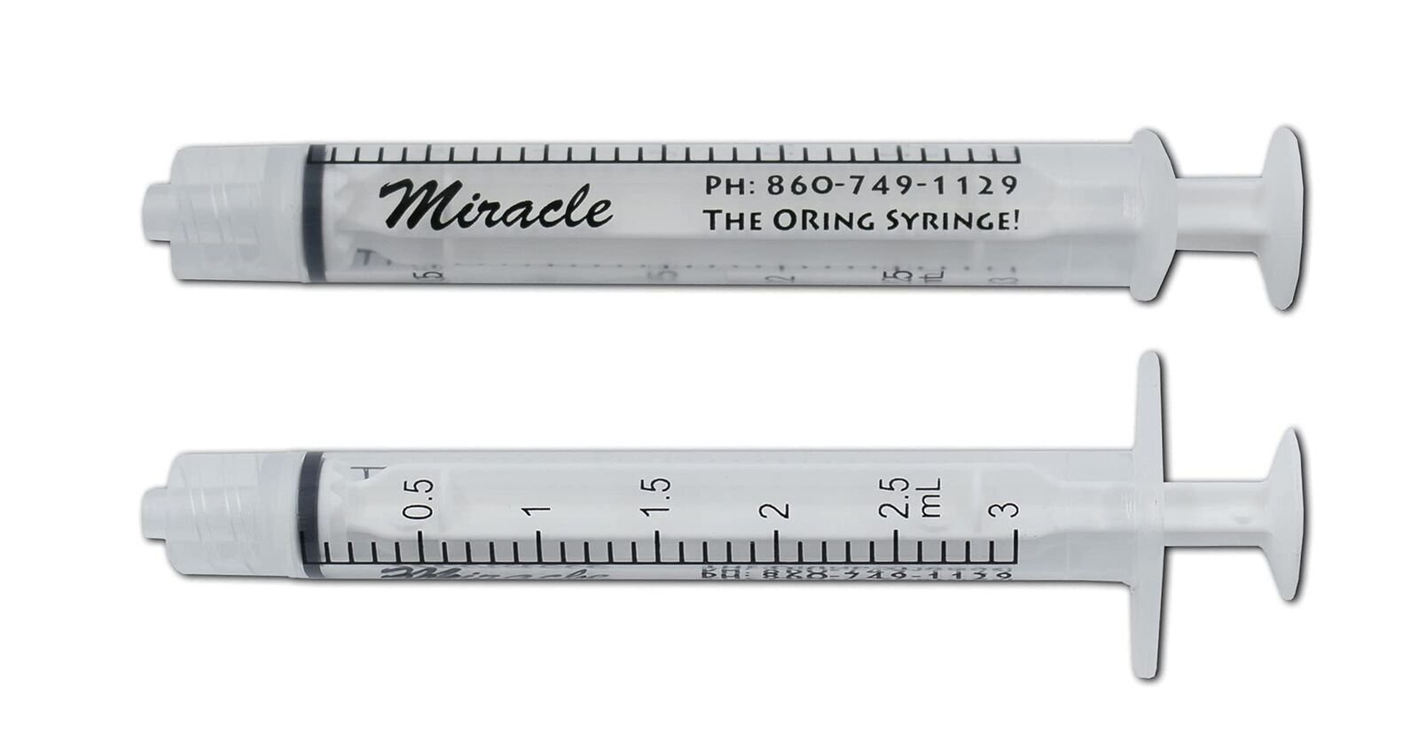 Miracle Oring Syringe- 3 ml Luer Lock Syringe- Package Contains 10 Individual…