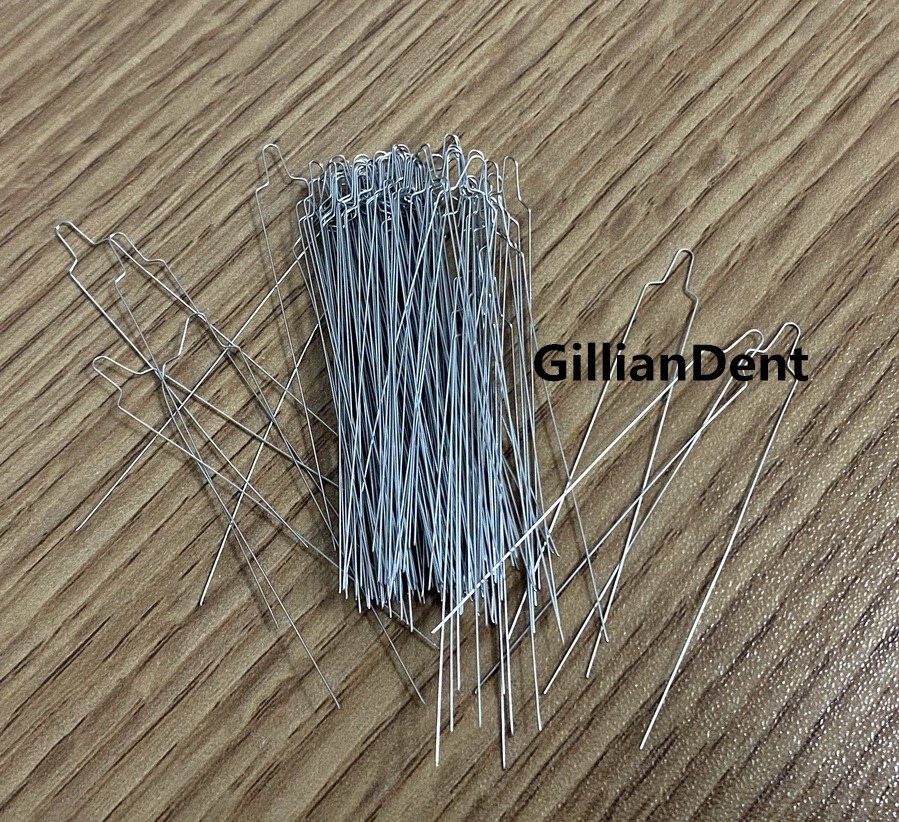 Dental SS Orthodontic Preformed Ligature Wire Kobayashi Tie Long Short Twisted