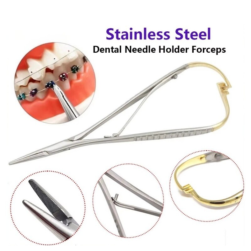 Dental Ortho Separator Spacers Elastic Teeth Ligature Ties Placing Pliers Forcep