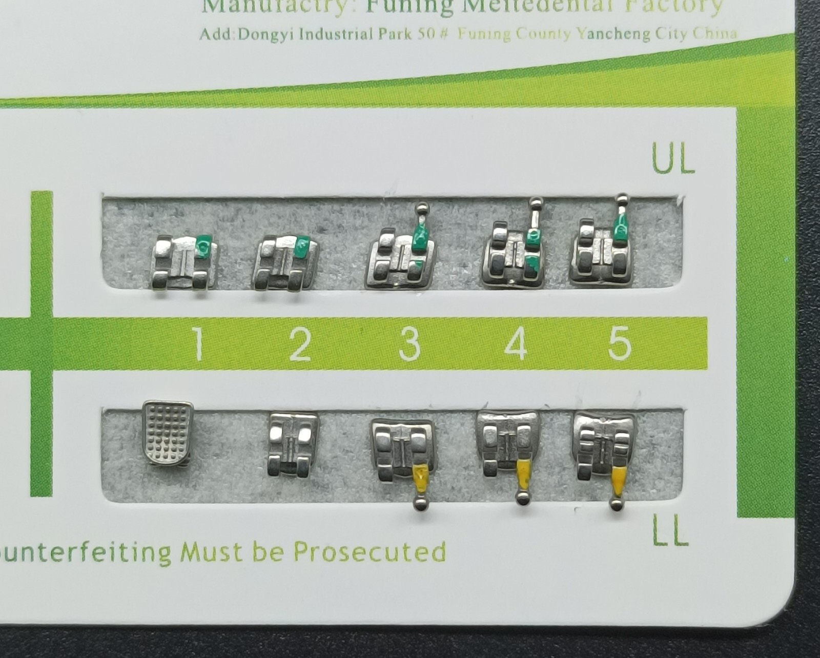 50Set Dental Orthodontic MIM Monoblock Brackets Mini Roth/MBT 022 Slot 345 hooks