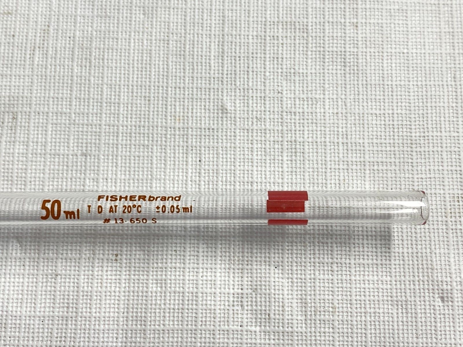 FISHERBRAND Glass Class A 0.5-40mL Bulb Volumetric Reusable Pipette Pipet 13-650