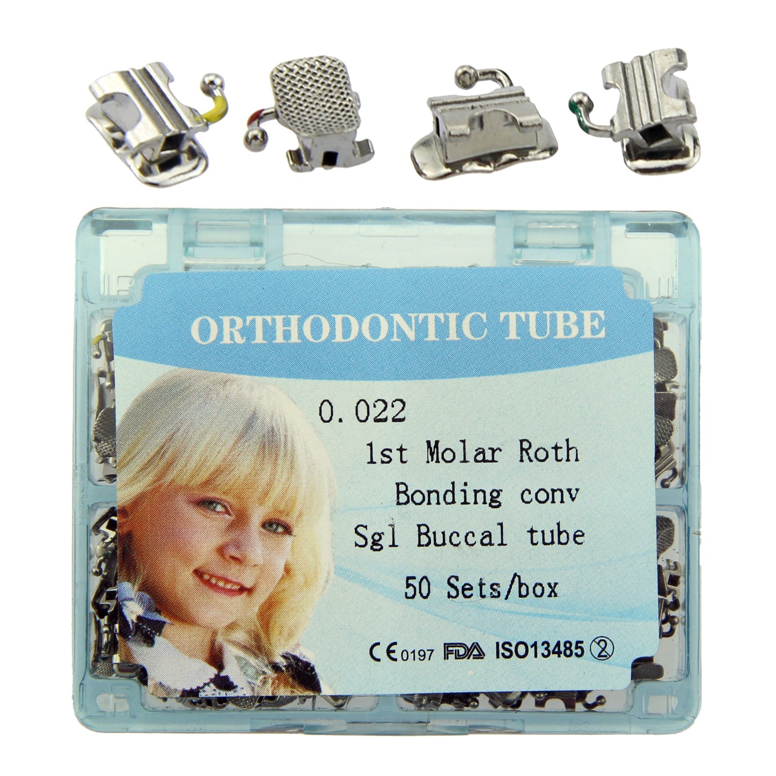 Dental Orthodontic Buccal Tube Molar Tubes Roth MBT 0.022 Convertible Monoblock