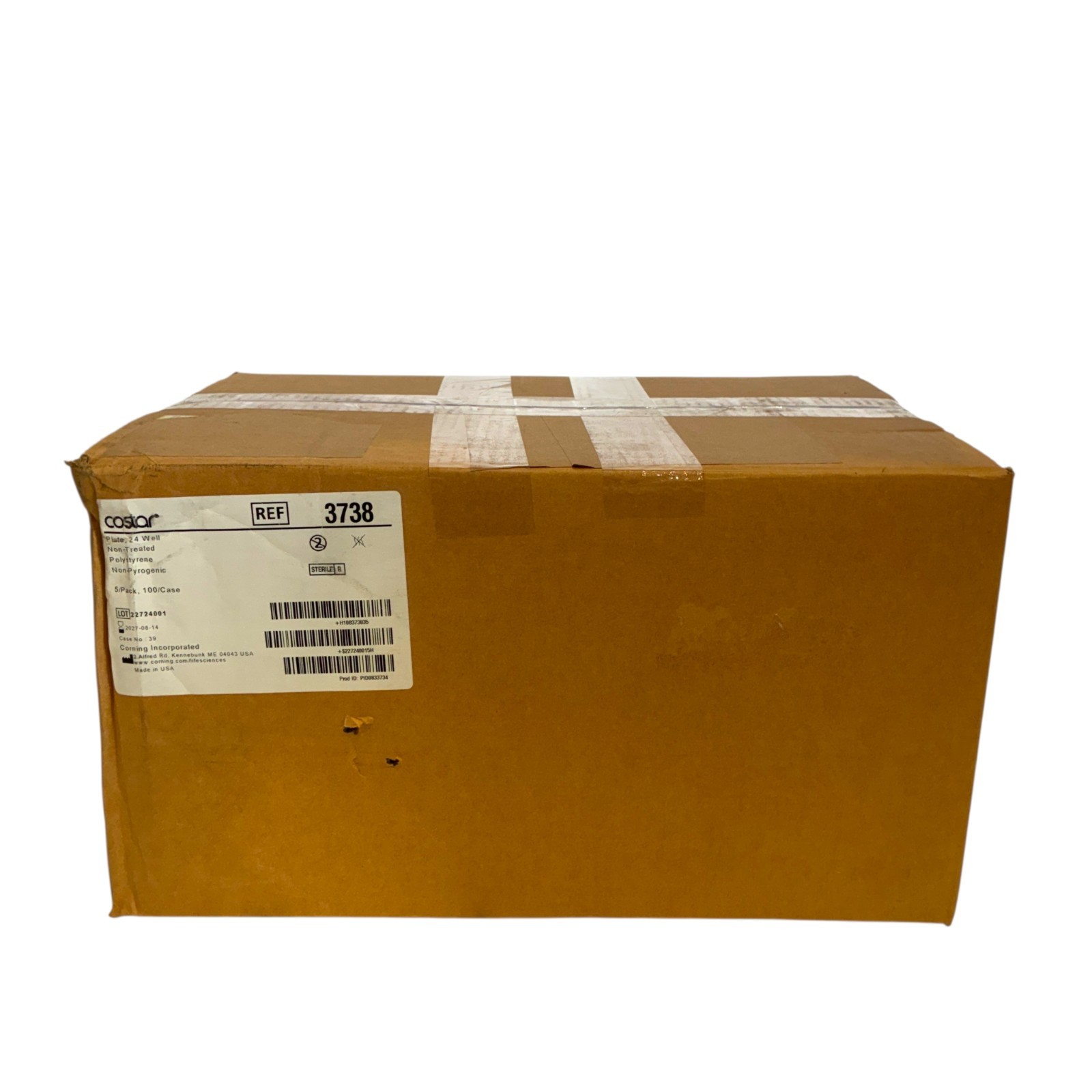 Corning Costar 3738 24-Well Non-Treated Polystyrene Microplate 100/Case Sterile