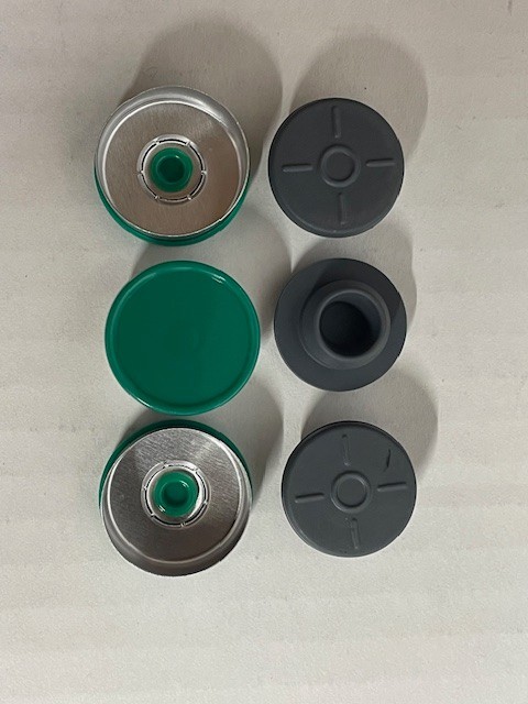 Large 1000 Pc.Lot 20mm Flip Top Cap Aluminum Crimp Seal for Vials Shiny Green