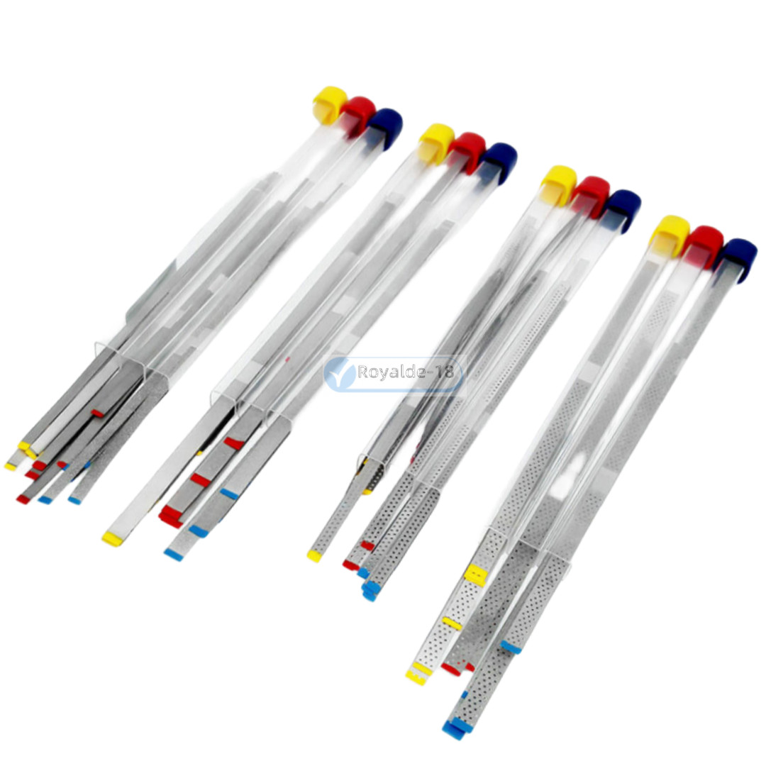 Dental Saw Diamond Polishing Finishing Strips Orthodontic IPR Strip Fine Medium