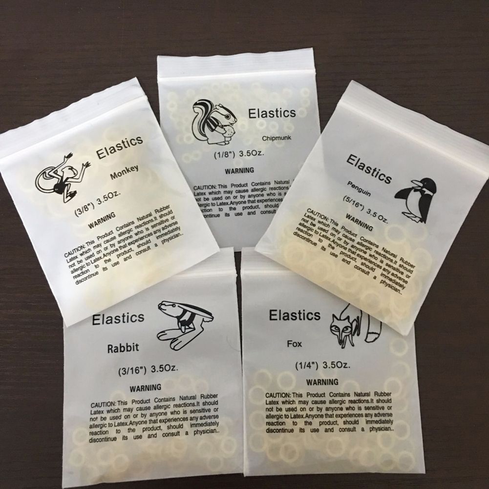 100/ Dental Orthodontic Elastics Latex Braces Rubber Bands Bandas Elásticas
