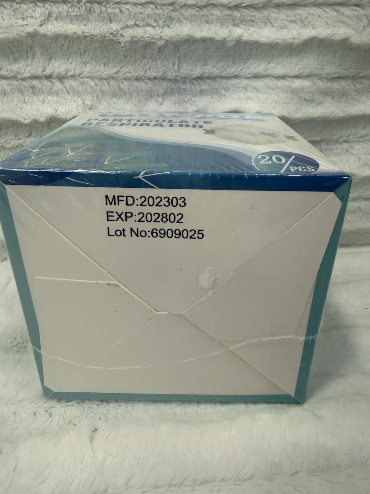 NIOSH Approved N95 Mask Particulate Respirators 20ct Face Masks White Exp 2/28