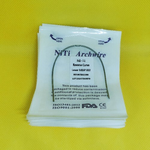 20Pack Dental Orthodontic Arch Wire Super Elastic Niti Reverse Curve Rectangular