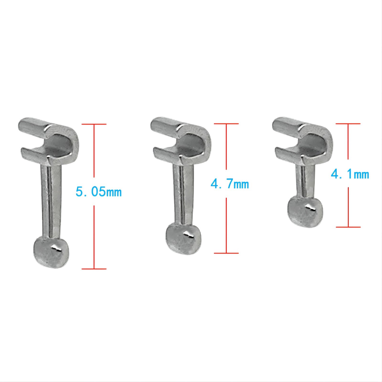Dental Orthodontic Crimpable Hook Torque Spring Lingual Buttons Long Short Stop