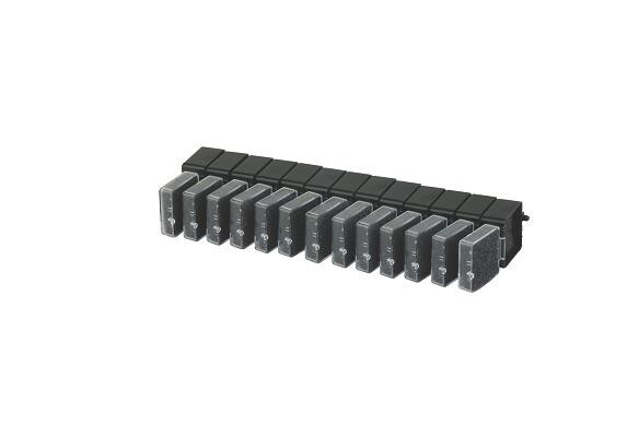 1″ Black Plastic Crown Box (1000pcs W/ 2000 Foam Fillers)