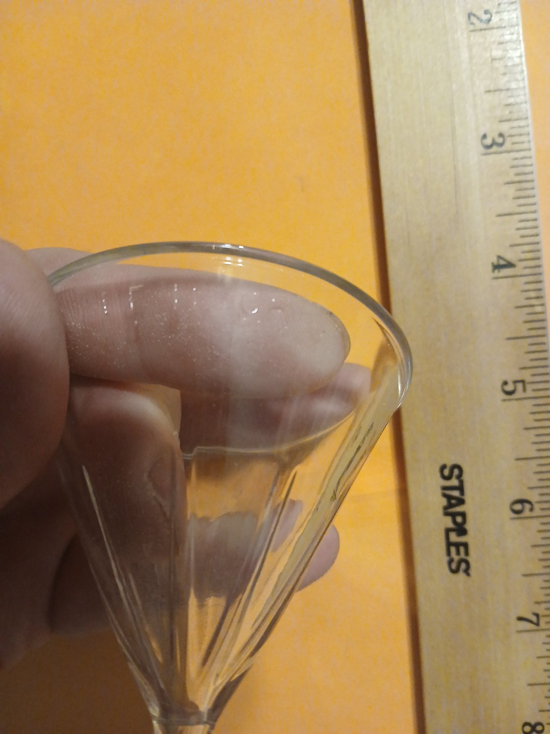 Pyrex Glass 60° Angle Fluted Filling Funnel, Long Stem, 65mm ID, Lab Glassware