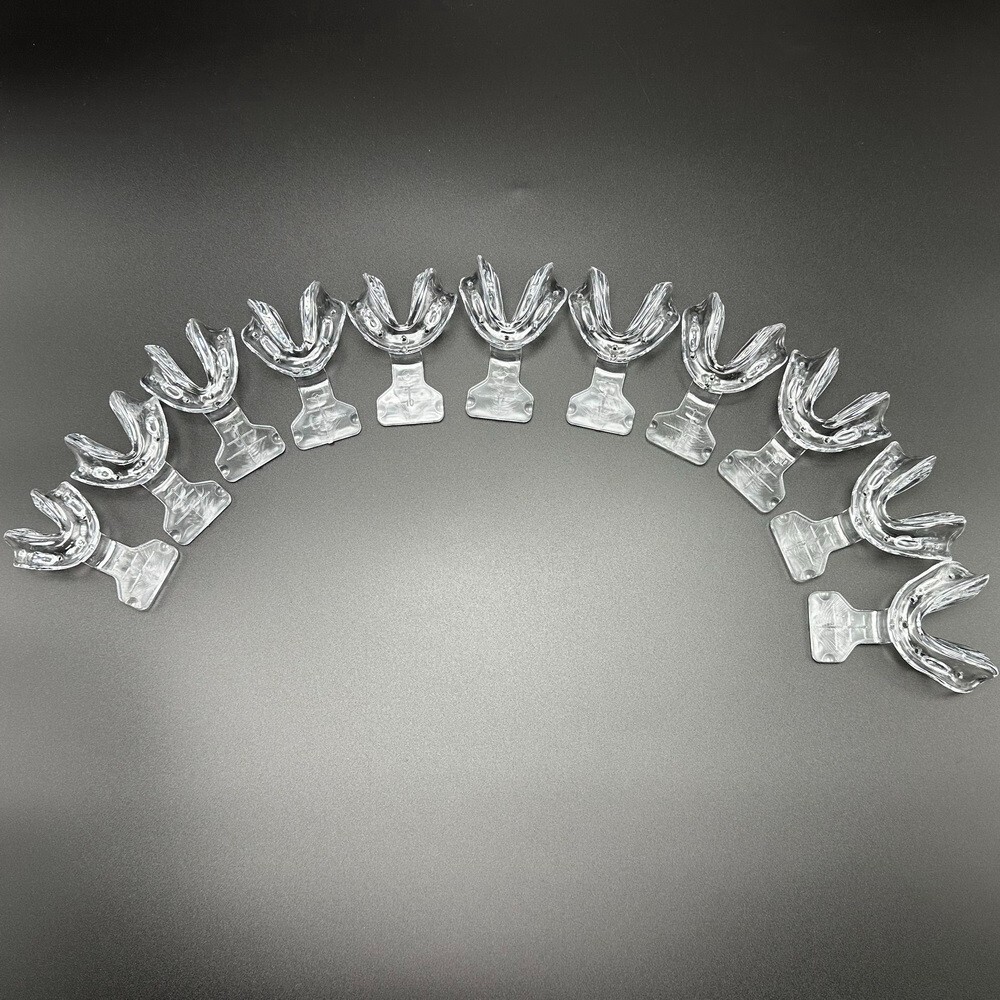 Plastic Dental Impression Trays Frame Cut Back Edentulous Jaw Sterilize 135℃