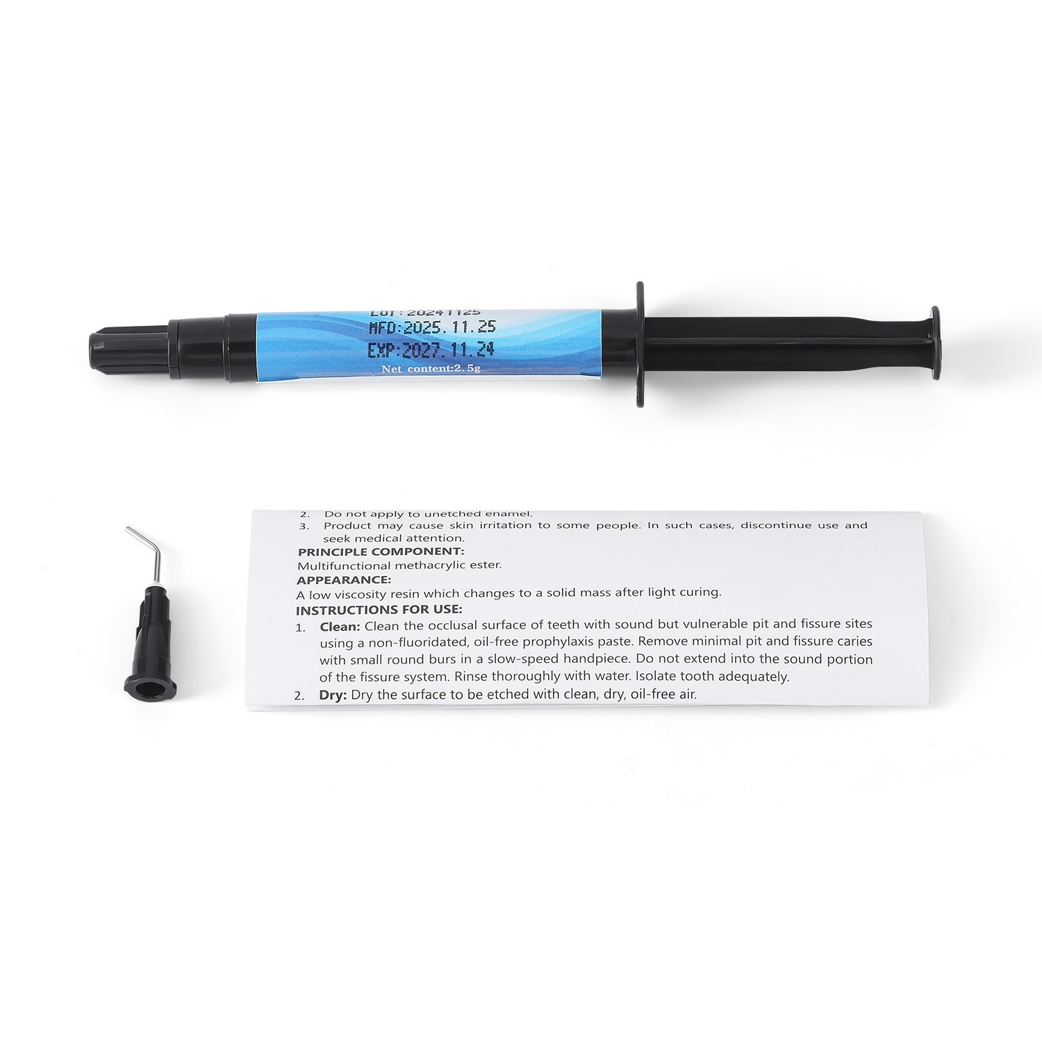Dental Light Cure Pit Fissure Sealant Resin Fluoride Release for Kids and Adult