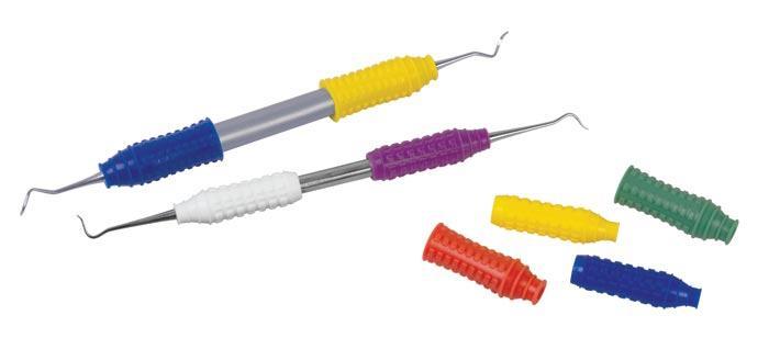 Dental Hygienist (Large) #6 Instrument Silicone Grips for Handle 24 pcs Assorted