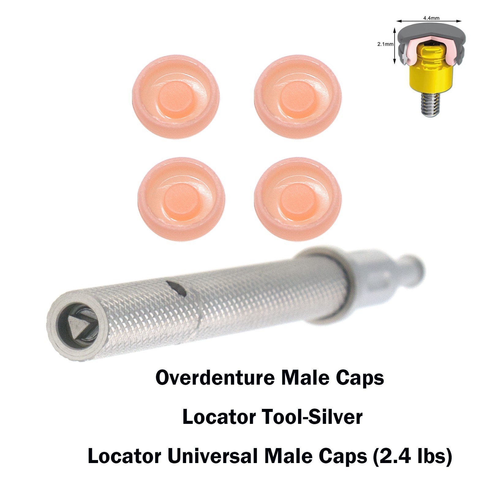 US Universal Implant 2.4lbs Retention Caps Insertion Extraction Remove Core Tool