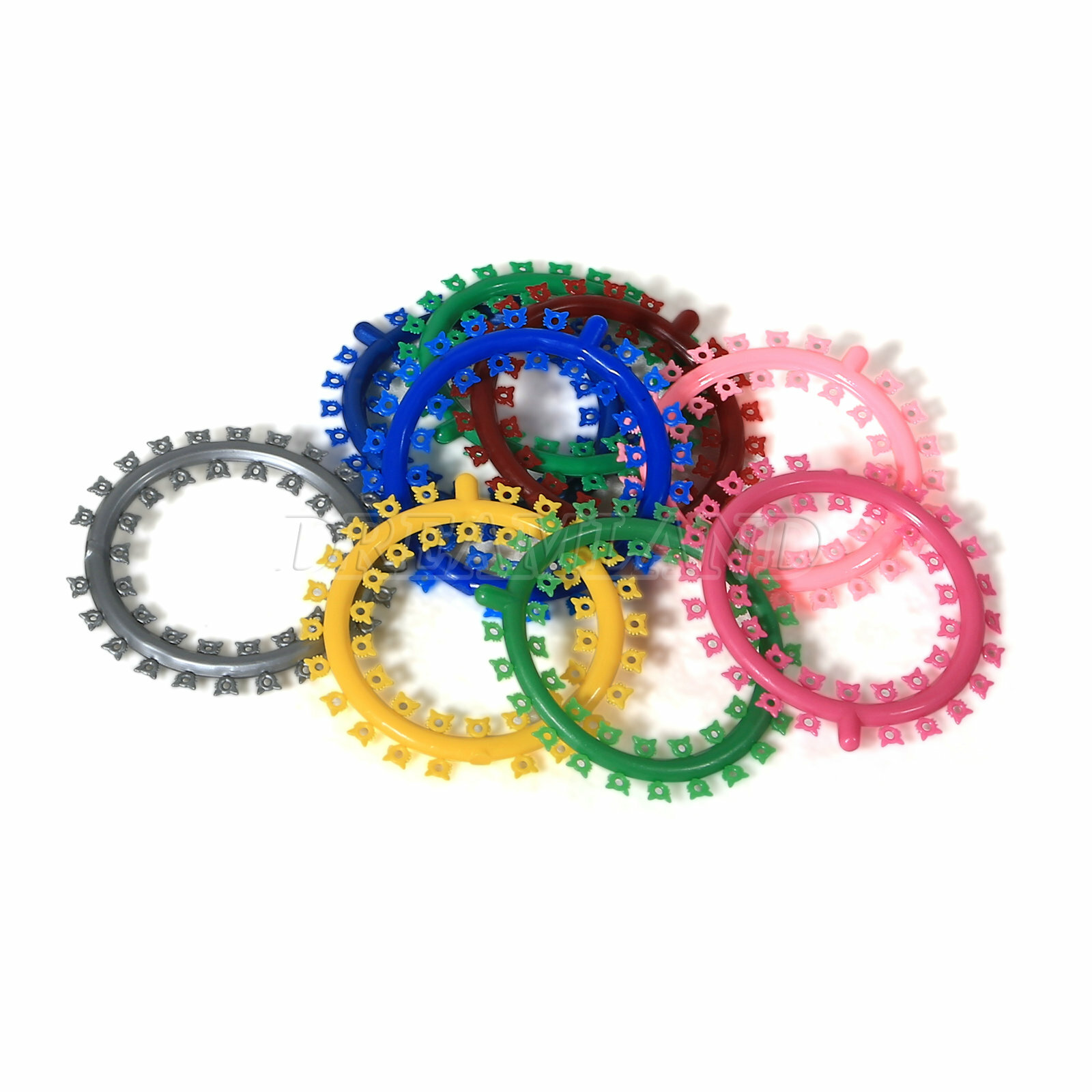 W 1000 pcs/Pack Orthodontic Dental Elastic Ligature Bands Ties Kitty Type