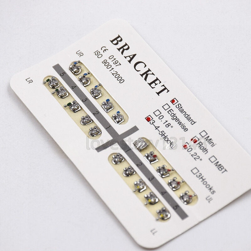 Dental Orthodontic Braces Kit NiTi Arch Wire Ligature Ties Roth 0.022 Elastic