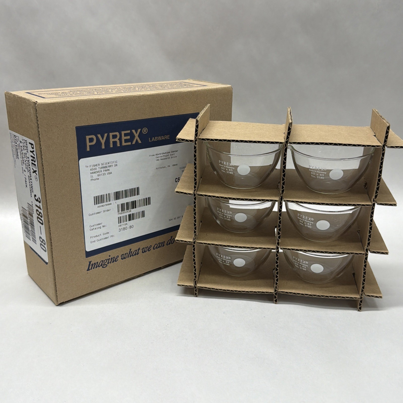 Corning Pyrex 3180-80 Glass Evaporating Dish 140ml Scientific Lab Supply