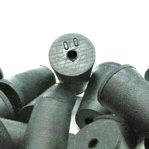 #00 Solid Rubber Stoppers Lab Tapered Plug Cork 1 Hole Fits 13/32″ to 19/32″ ID