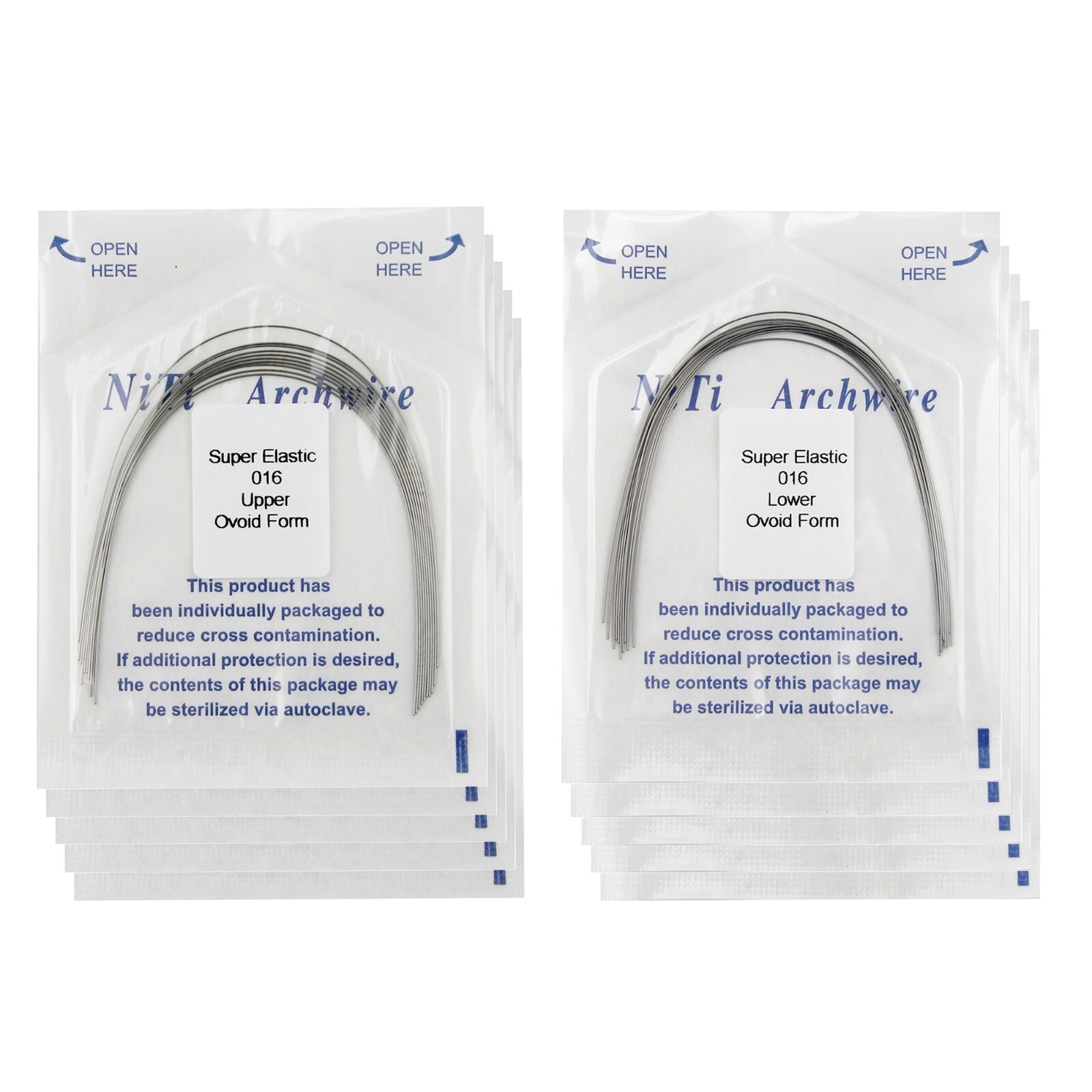100pcs Dental Orthodontic Arch Wires Niti Rectangular Round Arcos de Ortodoncia