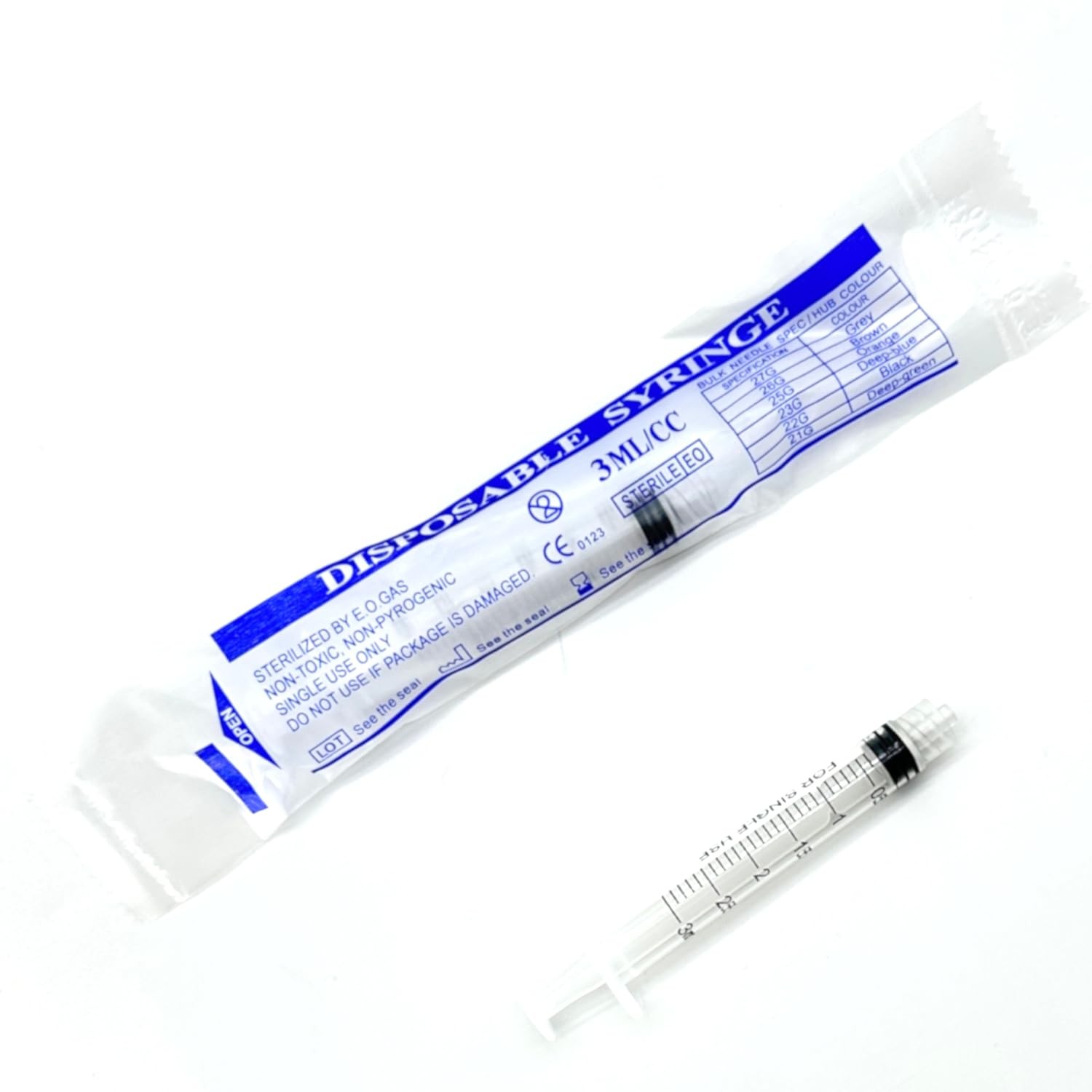 1mL Luer Slip Tip Syringes (No Needle) – 100-Count Bagged, Sterile & Individuall
