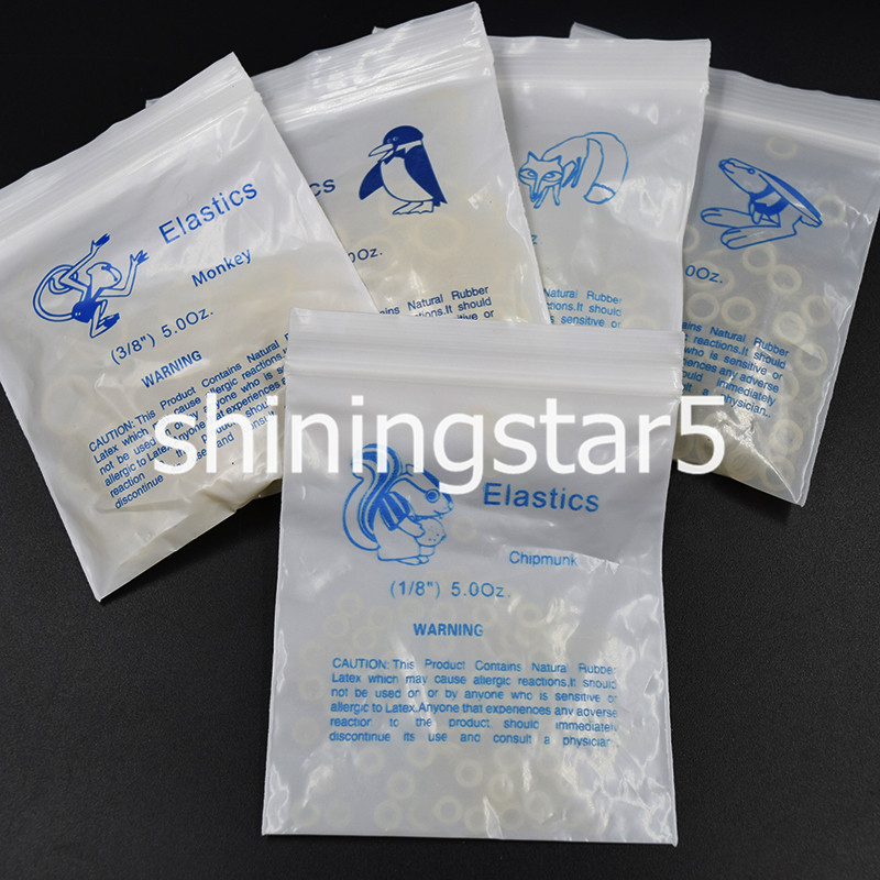 Dental Rubber Bands Orthodontic Elastics 3.5/5.0/6.5 oz 1/8 3/16 1/4 5/16 3/8