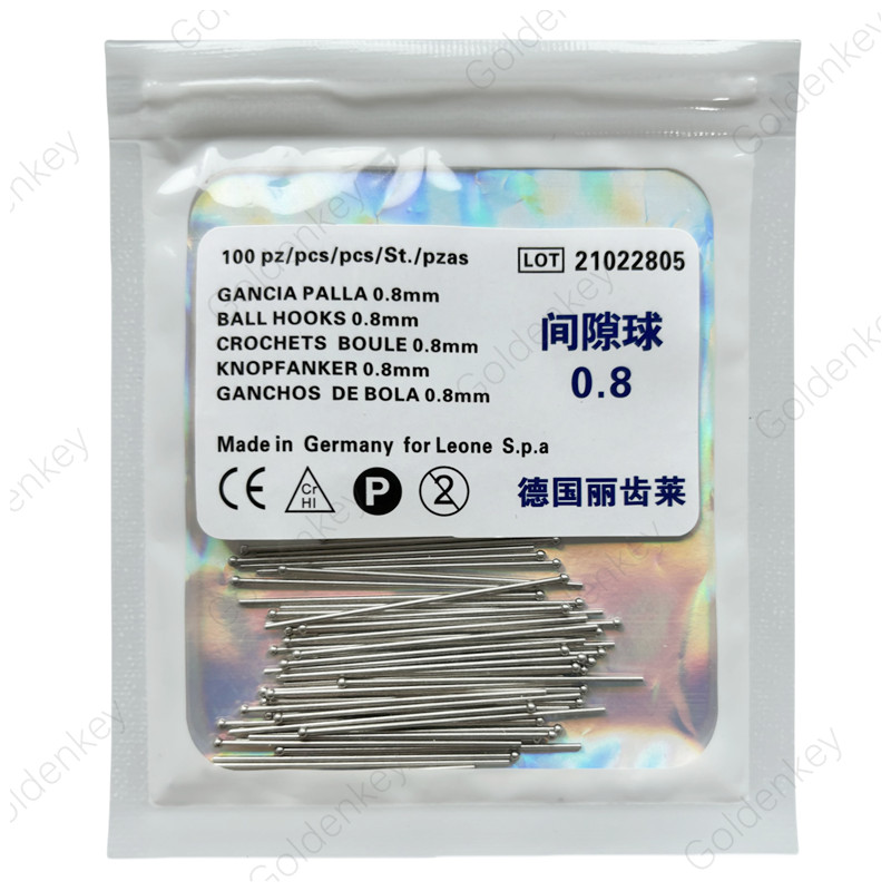 Dental Ball Retainer Orthodontic Clasp Anchor Teeth Position Hold 0.7/0.8/0.9