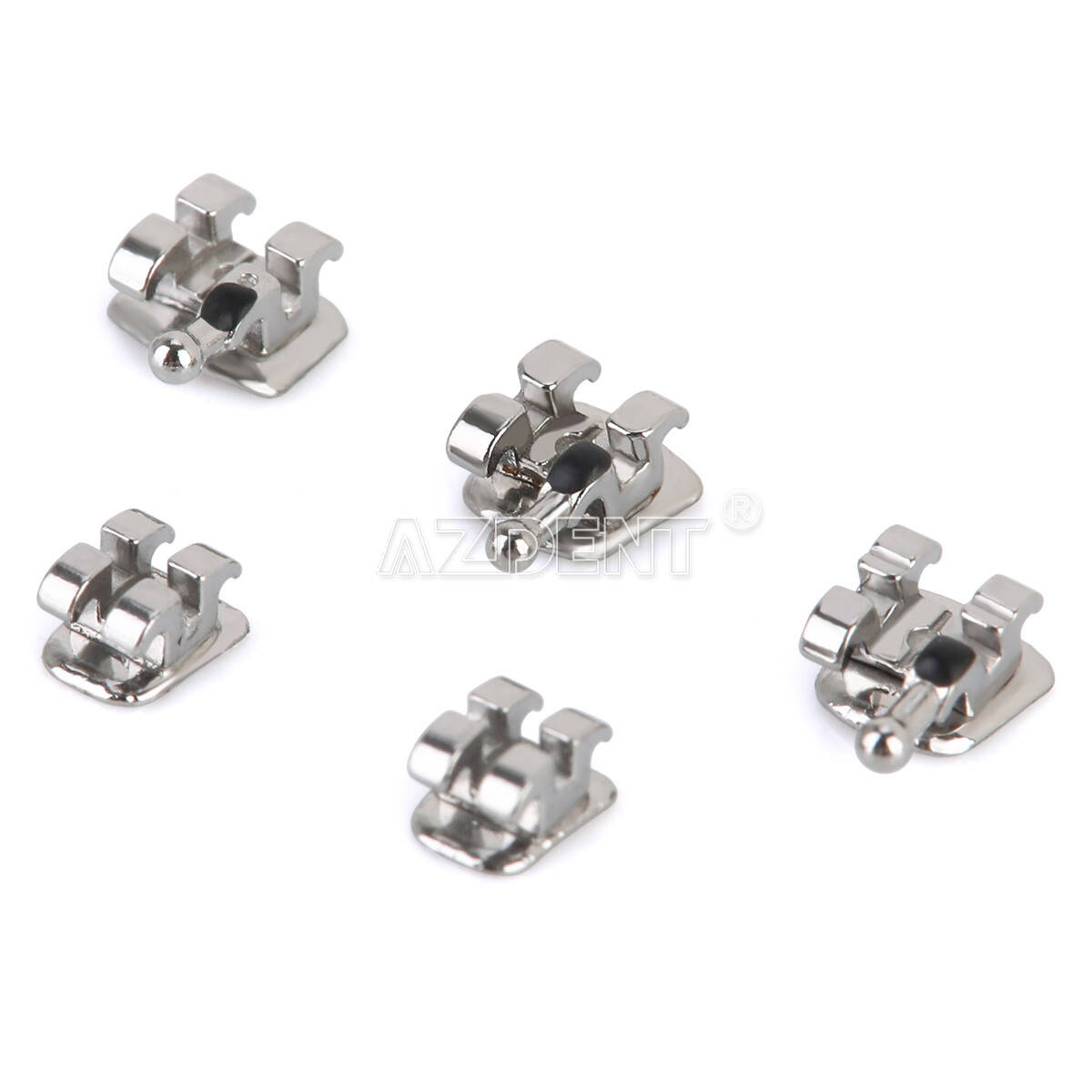20 Packs Dental Orthodontic Brackets Mini/Standard MBT/Roth 022/018 Hooks 3 4 5